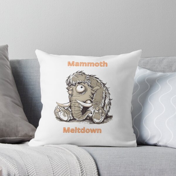 Item preview, Mammoth Meltdown - Funny Tired Prehistoric Earth Tones designed and sold by Exactly Studio.