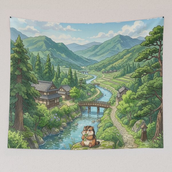 Item preview, Little Moku Eat Celery Beside River designed and sold by robertsaulter.