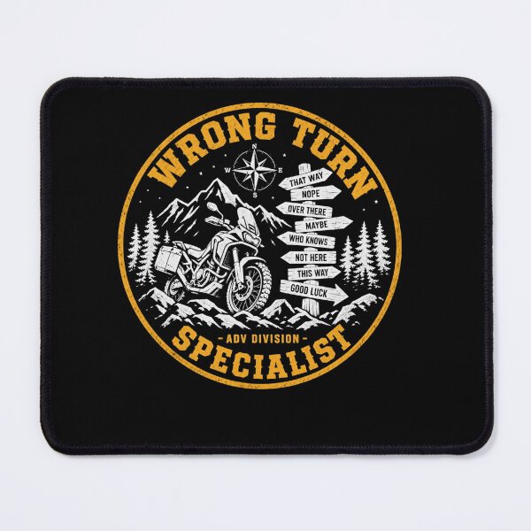 Item preview, Wrong Turn Specialist Motorcycle Adventure ADV Biker Vintage designed and sold by clothesy7.