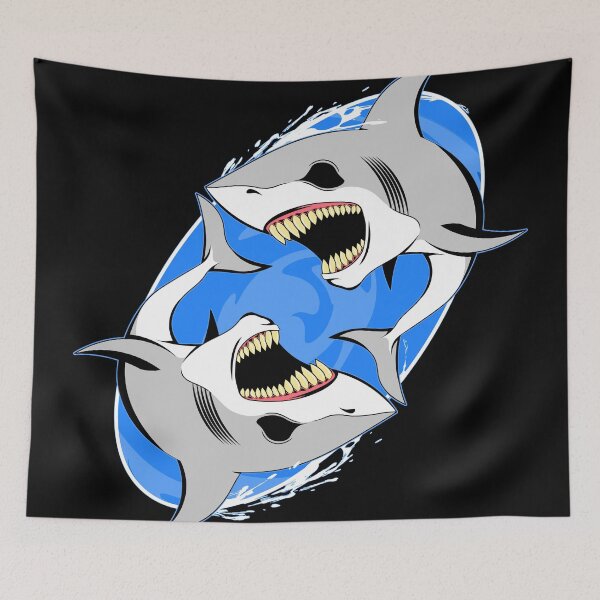 Item preview, Evil Sharks | Ying and Yang designed and sold by ProdbyNiECO.