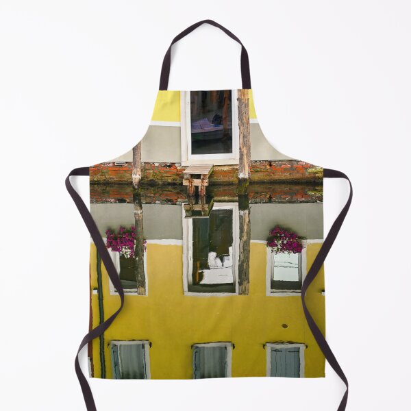 Item preview, Yellow house reflected in water, Chioggia, Italy designed and sold by goceris.