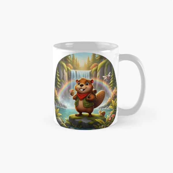 Item preview, Happy Beaver Adventures – Hidden Waterfall designed and sold by Clothes With Smiling Animals Walt Gral.