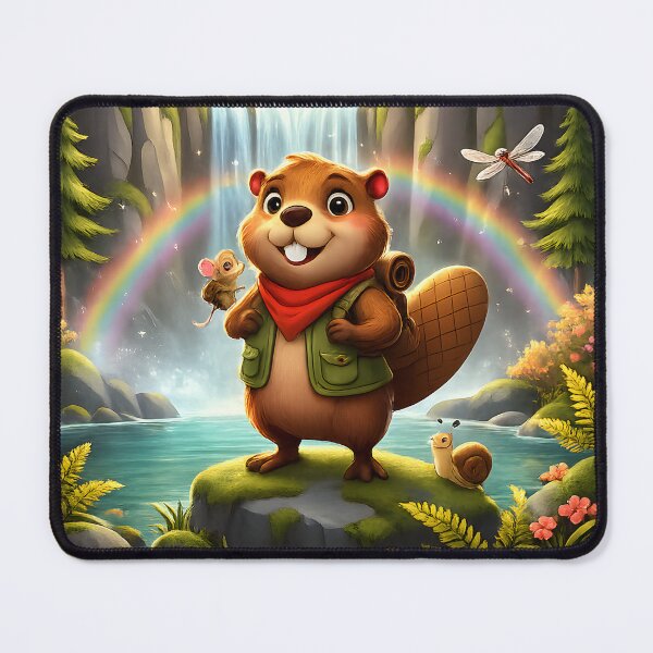 Item preview, Happy Beaver Adventures – Hidden Waterfall designed and sold by Clothes With Smiling Animals Walt Gral.