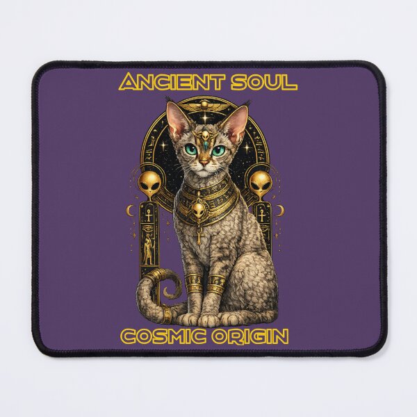Item preview, Ancient Soul Cosmic Origin Cat – Egyptian Alien Mystic Graphic designed and sold by AvalonTshirts.