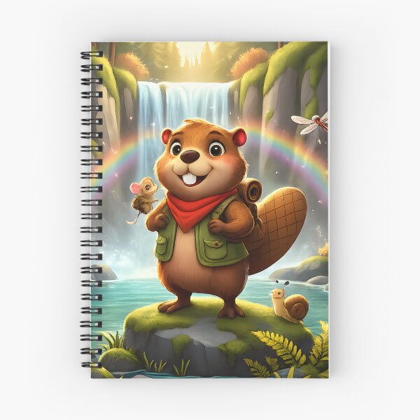 Item preview, Happy Beaver Adventures – Hidden Waterfall designed and sold by Clothes With Smiling Animals Walt Gral.