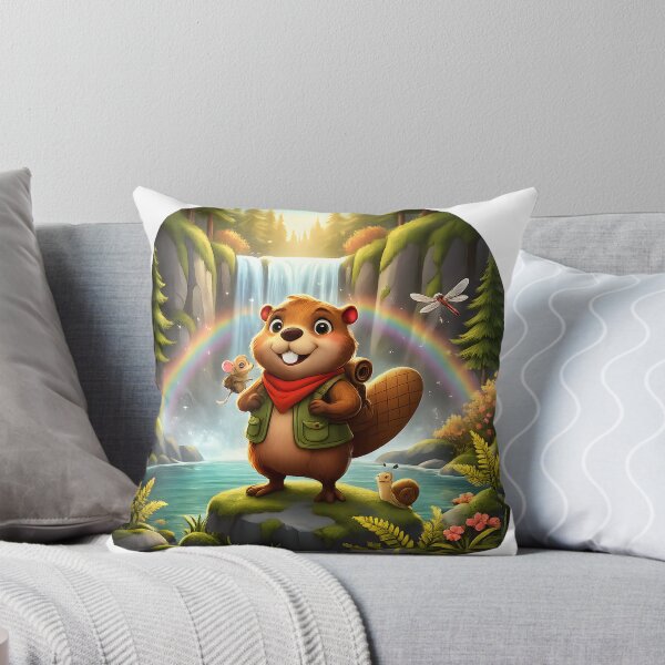 Item preview, Happy Beaver Adventures – Hidden Waterfall designed and sold by Clothes With Smiling Animals Walt Gral.
