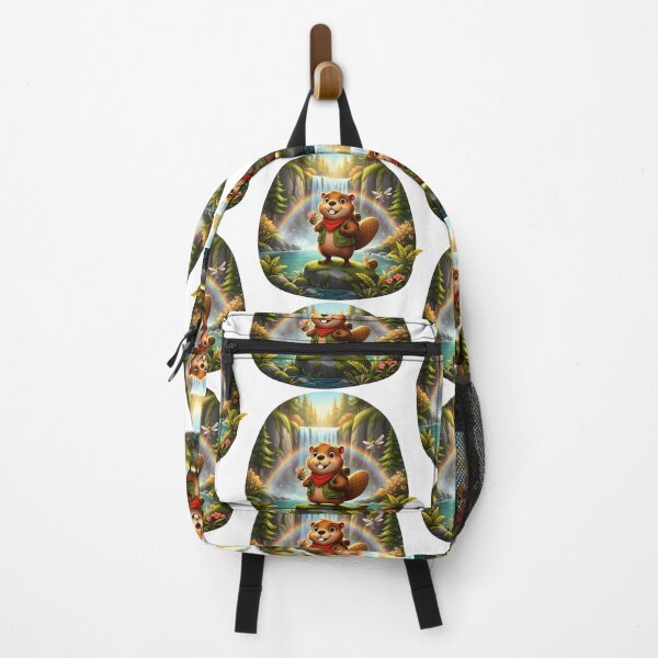 Item preview, Happy Beaver Adventures – Hidden Waterfall designed and sold by Clothes With Smiling Animals Walt Gral.