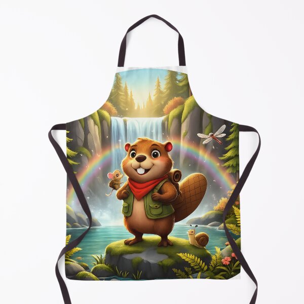 Item preview, Happy Beaver Adventures – Hidden Waterfall designed and sold by Clothes With Smiling Animals Walt Gral.