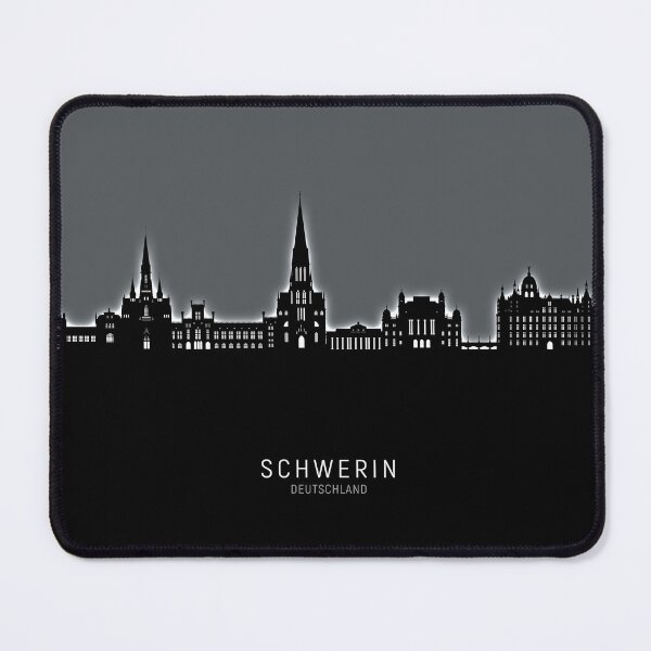 Item preview, Schwerin Germany Skyline designed and sold by ArtPrints.