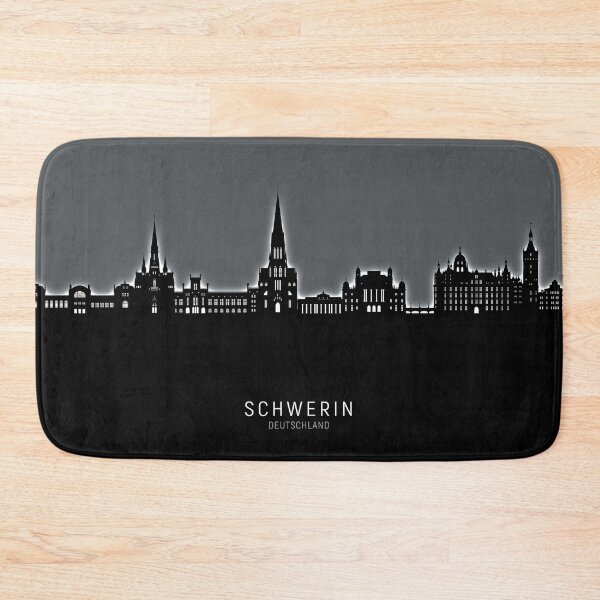 Item preview, Schwerin Germany Skyline designed and sold by ArtPrints.