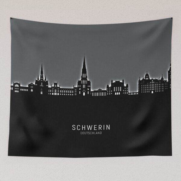 Artikelvorschau, Schwerin, Deutschland Skyline entworfen und verkauft von ArtPrints.