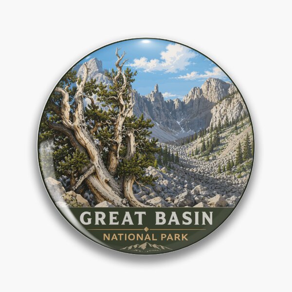 Item preview, Great Basin National Park Retro Desert Mountain designed and sold by Gideon Emmerich.