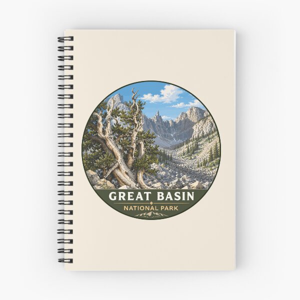 Item preview, Great Basin National Park Retro Desert Mountain designed and sold by Gideon Emmerich.