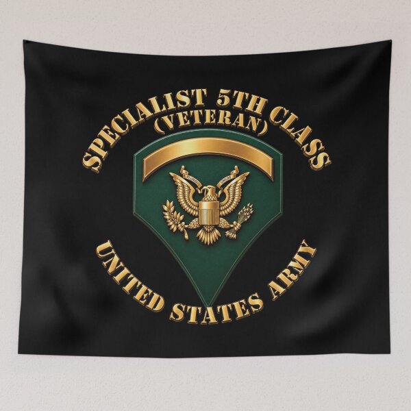 Item preview, Army - Specialist 5th Class - SP5 - Veteran  - 3D X 300 designed and sold by Military Insignia Products.