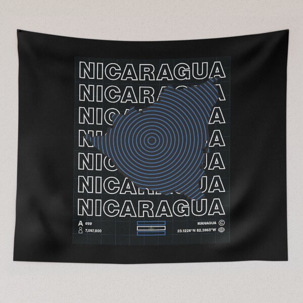Item preview, Nicaragua Minimal Map designed and sold by Atlas-Array.