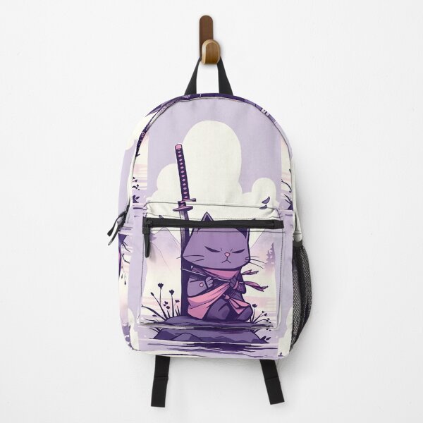 Item preview, Zen Samurai Cat Meditation – Cute Kawaii Ninja Kitty with Katana Japanese Anime Style Art designed and sold by Dyan4.