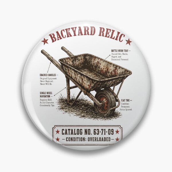 Item preview, Vintage Wheelbarrow T-Shirt | Backyard Relic | Funny Gardening Gift designed and sold by Mikoff04-arts.