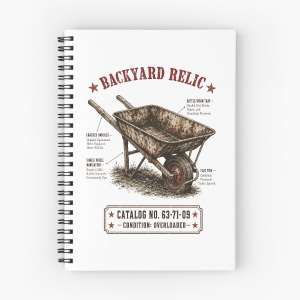 Item preview, Vintage Wheelbarrow T-Shirt | Backyard Relic | Funny Gardening Gift designed and sold by Mikoff04-arts.