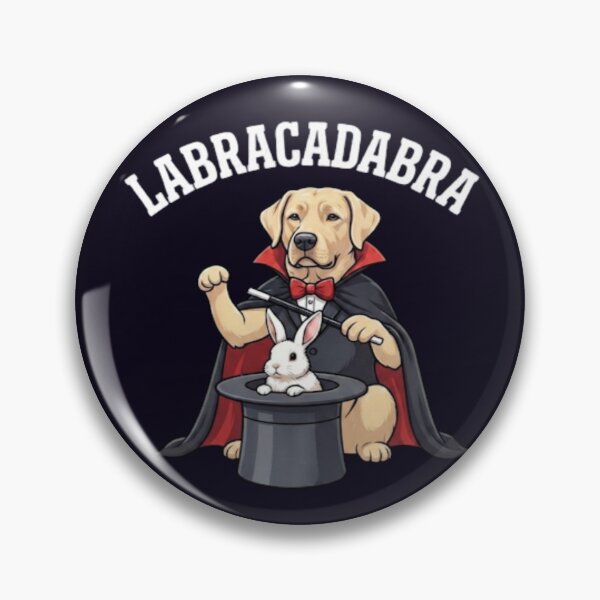Item preview, YELLOW LABRADOR LABRACADABRA HUMOROUS MAGICIAN DOG TRICK designed and sold by PRINTSCHARMINGM.