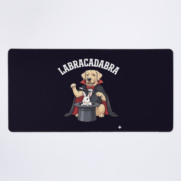 Item preview, YELLOW LABRADOR LABRACADABRA HUMOROUS MAGICIAN DOG TRICK designed and sold by PRINTSCHARMINGM.