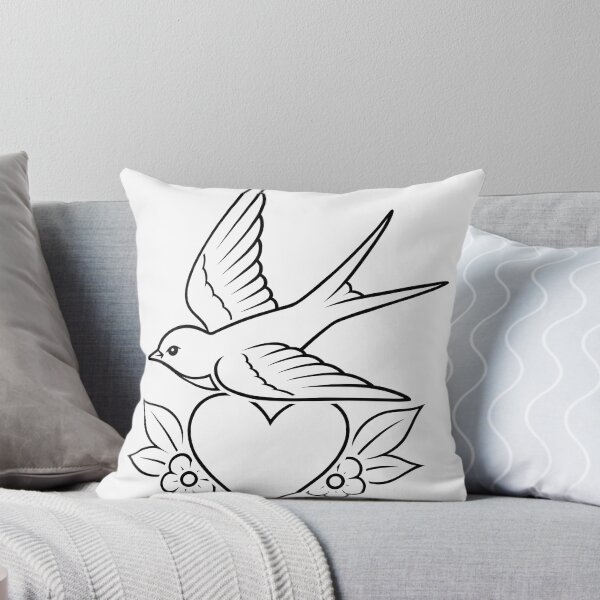 Item preview, Traditional Swallow Heart Tattoo designed and sold by ArtPer-design.