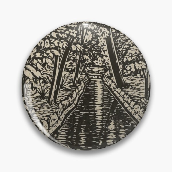Item preview, Garden Stream | Botanical Linocut  designed and sold by Linoluca.