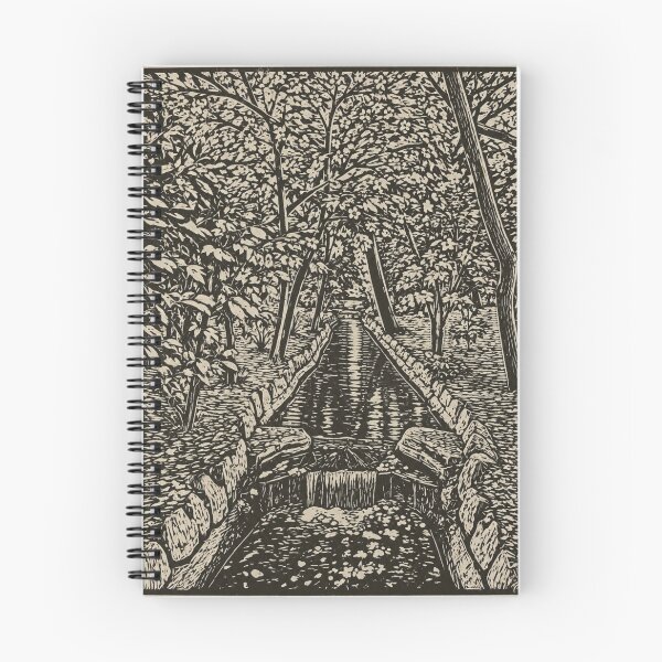 Item preview, Garden Stream | Botanical Linocut  designed and sold by Linoluca.
