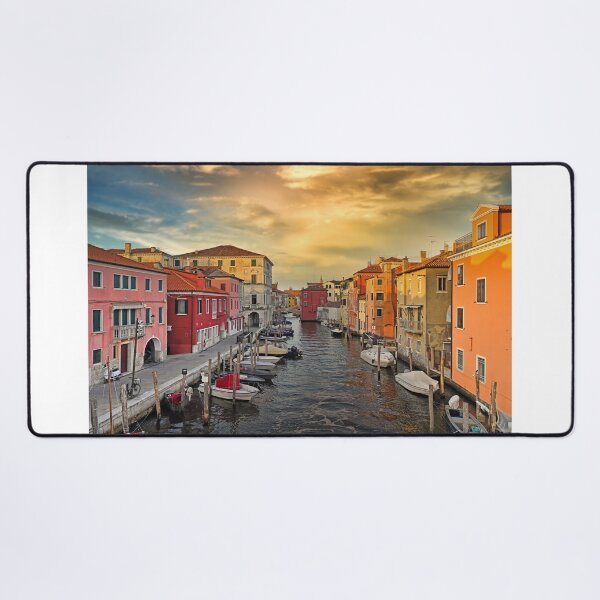 Item preview, Sunset sky over old colourful houses and boats, Chioggia, Italy designed and sold by goceris.
