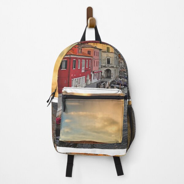 Item preview, Sunset sky over old colourful houses and boats, Chioggia, Italy designed and sold by goceris.