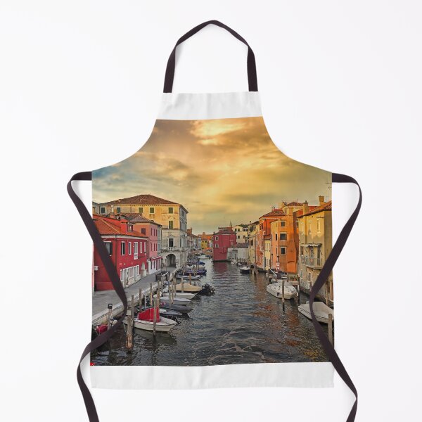 Item preview, Sunset sky over old colourful houses and boats, Chioggia, Italy designed and sold by goceris.
