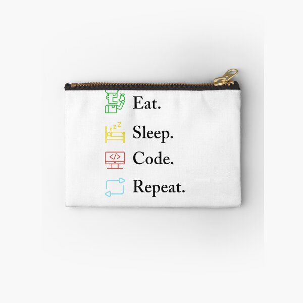 Item preview, Eat Sleep Code Repeat Funny Programmer Coding Lifestyle Quote designed and sold by Akkhay.