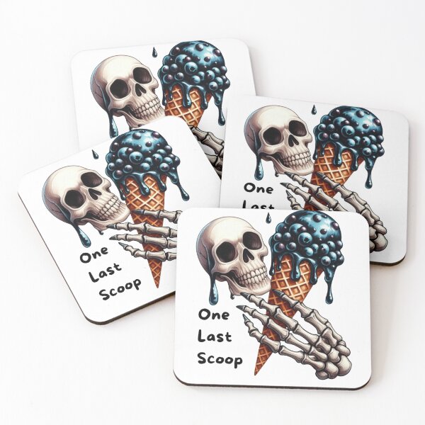 Item preview, One Last Scoop – Skull with Ice Cream designed and sold by Ginetta0815.