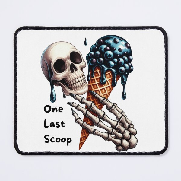 Item preview, One Last Scoop – Skull with Ice Cream designed and sold by Ginetta0815.