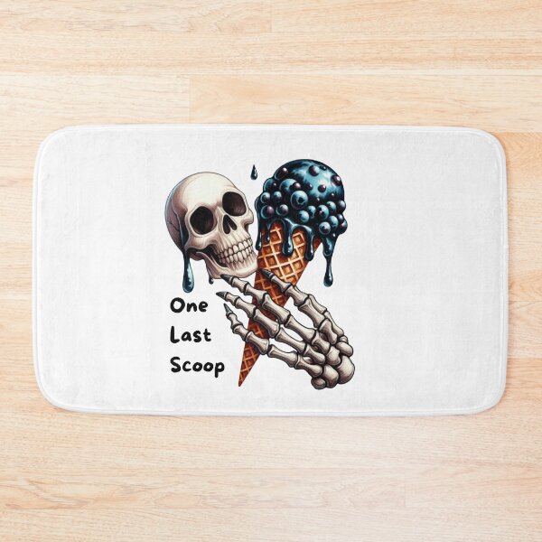 Item preview, One Last Scoop – Skull with Ice Cream designed and sold by Ginetta0815.