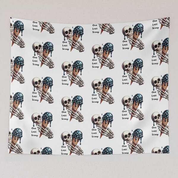 Item preview, One Last Scoop – Skull with Ice Cream designed and sold by Ginetta0815.