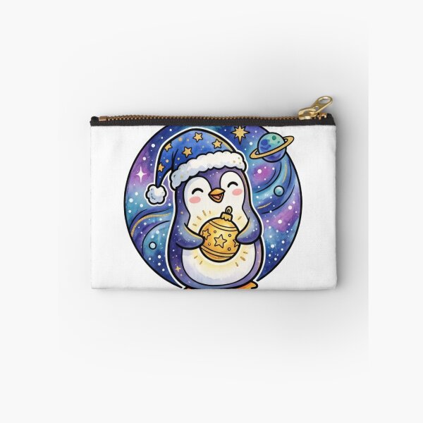 Item preview, Cute Christmas Penguin | Cozy Galaxy Penguin Holiday Art | Kawaii Winter Baby Gift designed and sold by Cosmic Doodle Co..