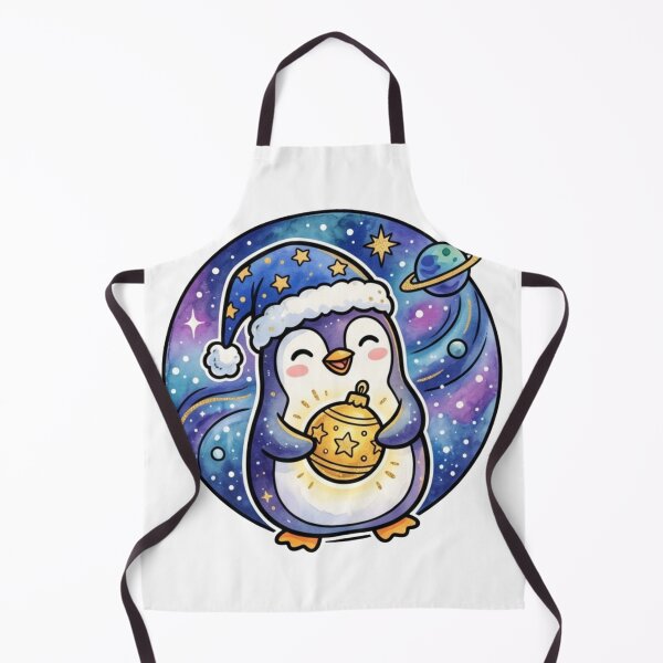 Item preview, Cute Christmas Penguin | Cozy Galaxy Penguin Holiday Art | Kawaii Winter Baby Gift designed and sold by Cosmic Doodle Co..