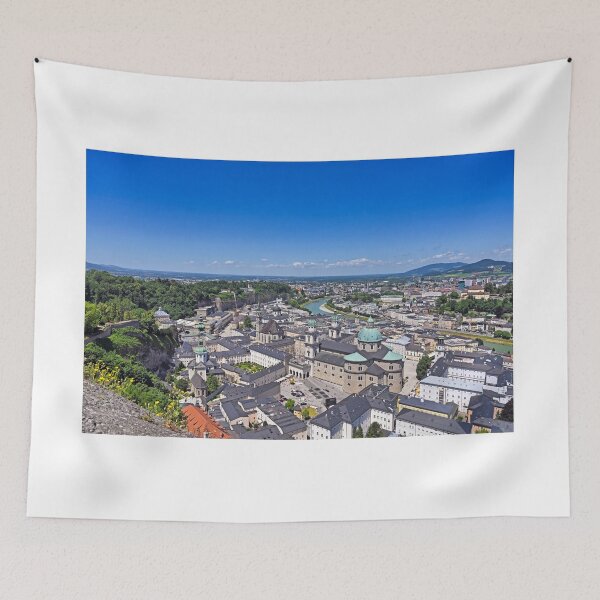 Item preview, Salzburg old town cityscape, view from Hohensalzburg fortress, Salzburgerland, Austria designed and sold by goceris.