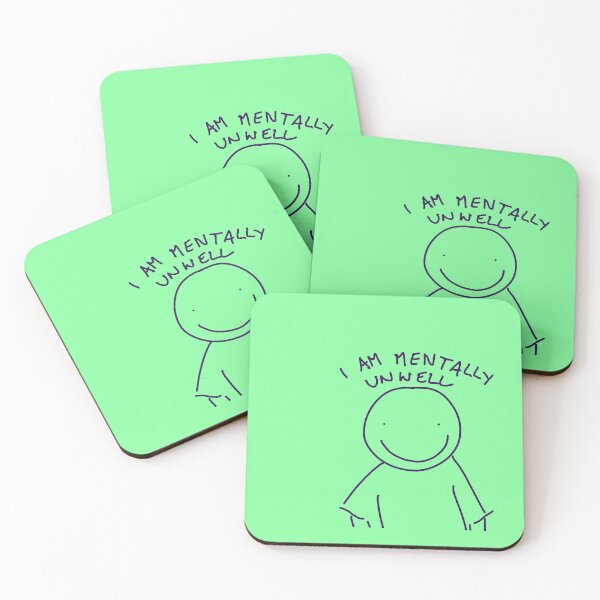 Item preview, I Am Mentally Unwell Green designed and sold by im-unhinged-ok.