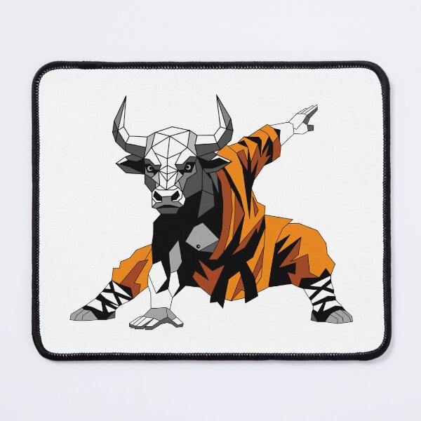 Item preview, Low Poly Bull Warrior Attacking designed and sold by MORRAx.