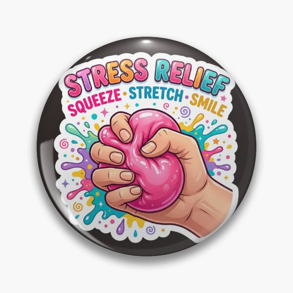 Item preview, Stress Relief Slime Sticker | Squeeze Stretch Smile | Cute Anxiety Relief & Sensory Art Design designed and sold by Bhaskar Digital Art.