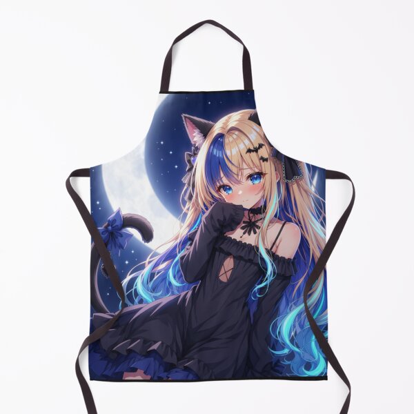 Item preview, Cute Gothic Neko Girl Under the Moon designed and sold by Revyra Design .