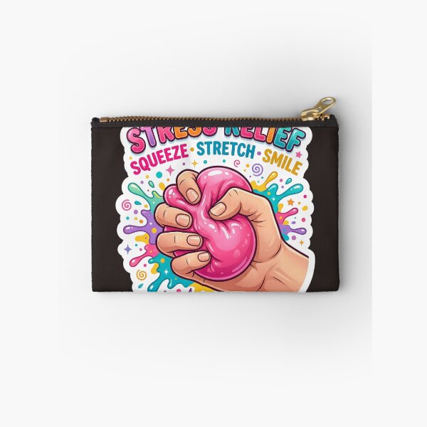 Item preview, Stress Relief Slime Sticker | Squeeze Stretch Smile | Cute Anxiety Relief & Sensory Art Design designed and sold by Bhaskar Digital Art.