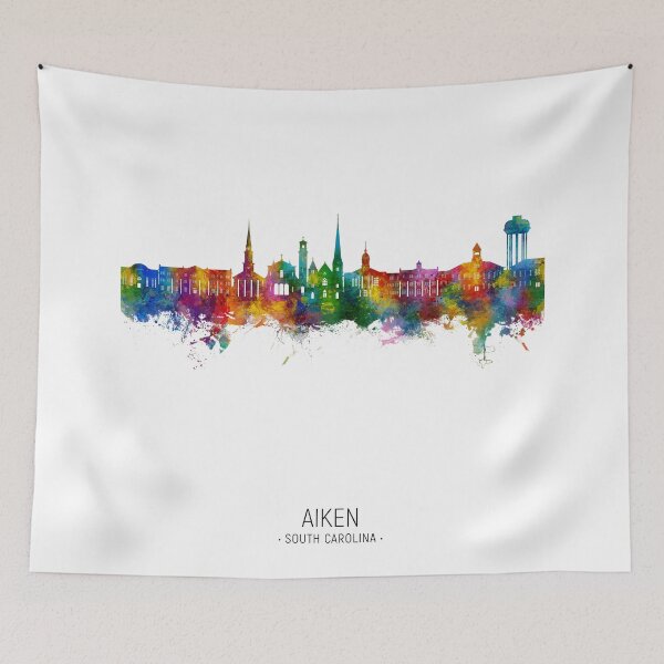 Item preview, Aiken South Carolina Skyline designed and sold by ArtPrints.