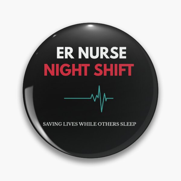Item preview, ER Nurse Night Shift – Saving Lives While Others Sleep designed and sold by amndro.