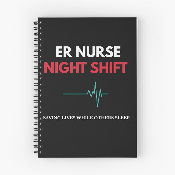 Item preview, ER Nurse Night Shift – Saving Lives While Others Sleep designed and sold by amndro.
