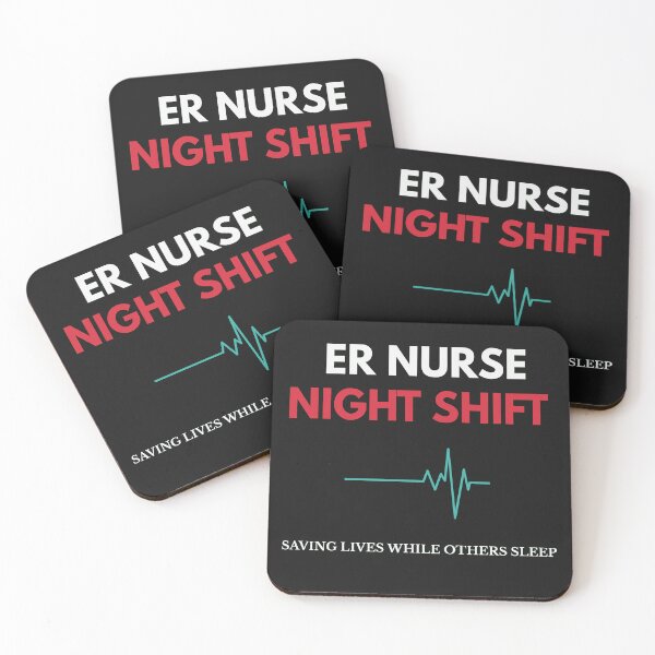 Item preview, ER Nurse Night Shift – Saving Lives While Others Sleep designed and sold by amndro.