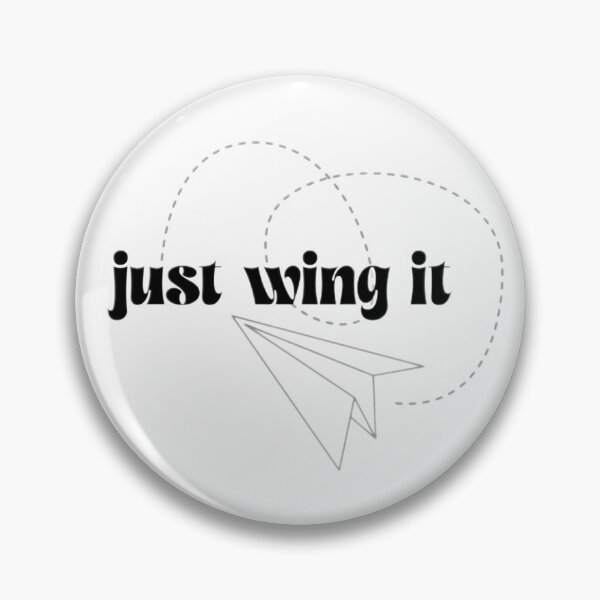 Item preview, Just Wing It Paper Airplane Quote designed and sold by AamnaL.