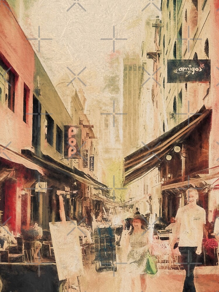 Hardware Lane, Melbourne Australia (digital painting) by RayW