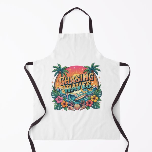Item preview, Chasing Waves Surf T-Shirt | Vintage Beach Typography | Ocean Adventure Graphic Tee designed and sold by Faisal Shah.